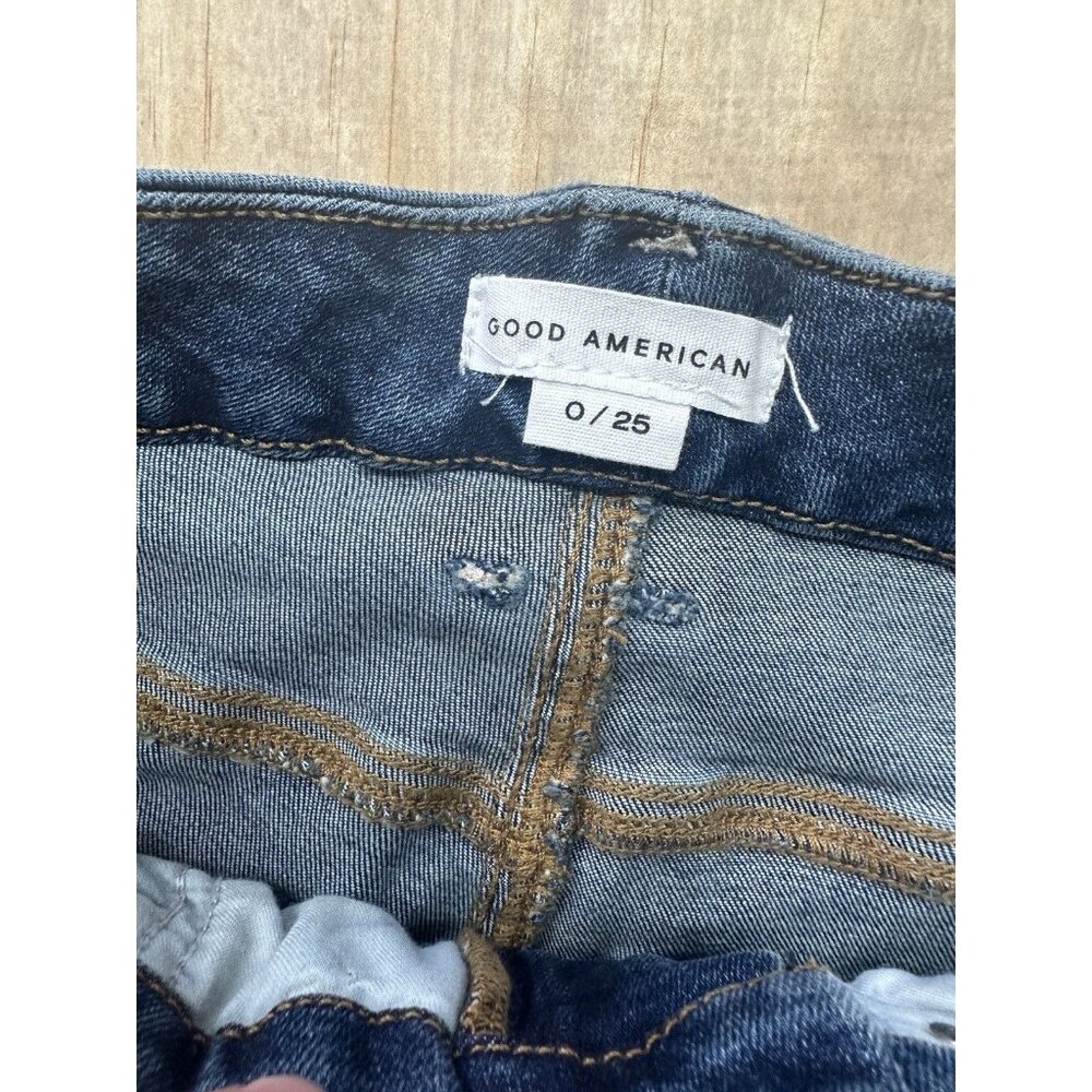 Good American Good Legs Jeans 0/25 Dark Wash - Picture 2 of 6